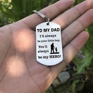 Father gift dad appreciation keychain keyring